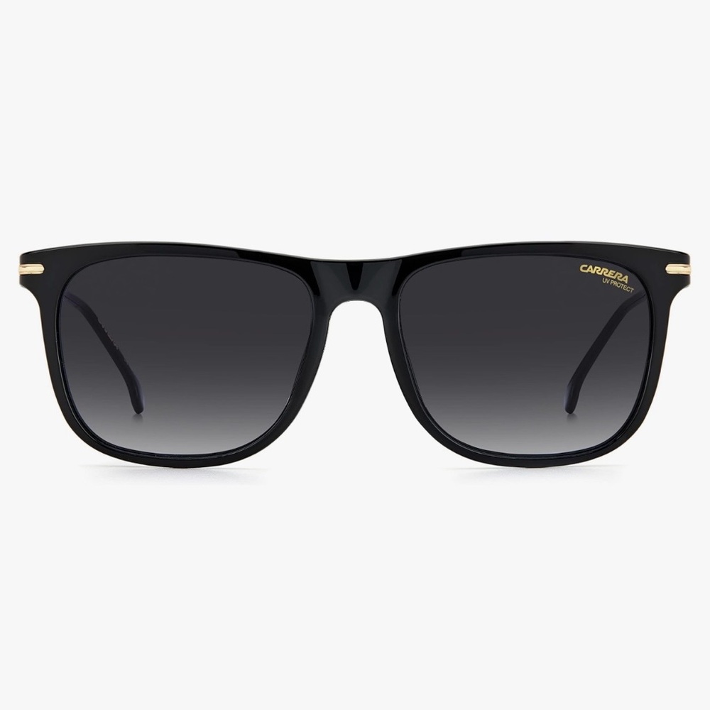 Carrera Men’s 276-S Black Sunglasses with Gold Temple and Bow Detail NIC